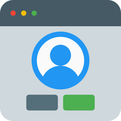 Login technology numbers browser icon