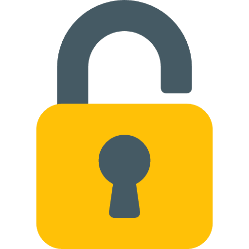 Unlock tools and utensils unlock unlocked icon