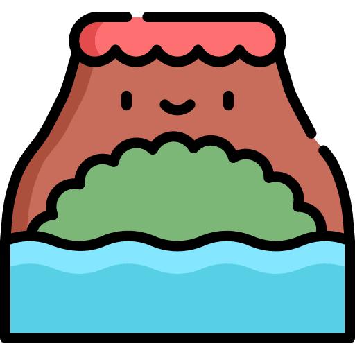 Volcano disaster dangerous volcano icon Volcano disaster dangerous volcano icon