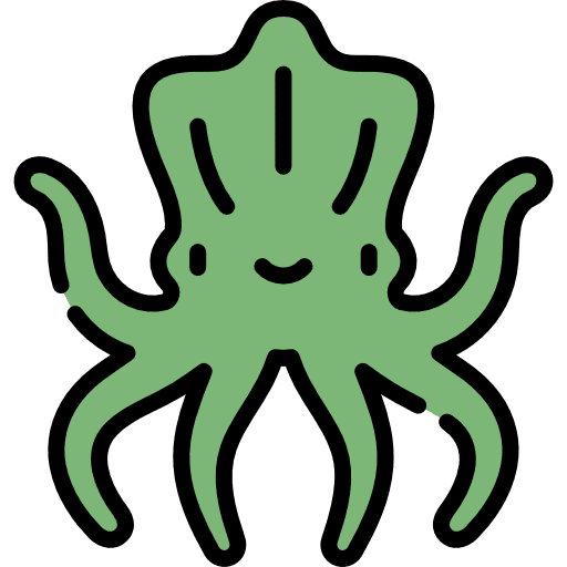 Kraken octopus ocean sea icon