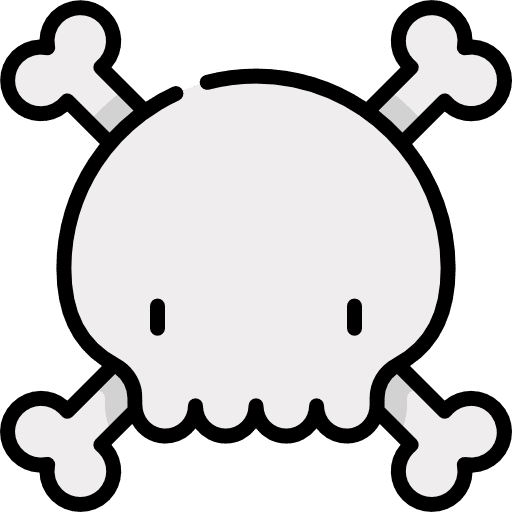 Danger bones poison dangerous icon