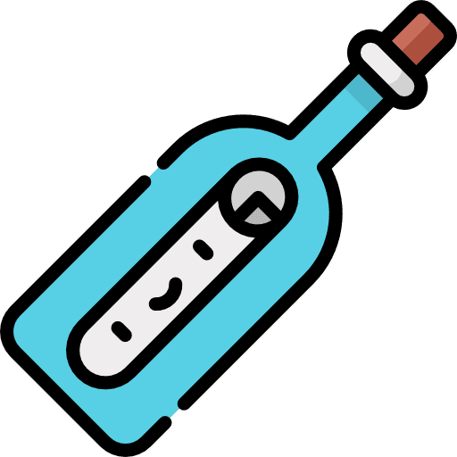 Message in a bottle bottle message in a bottle communications icon