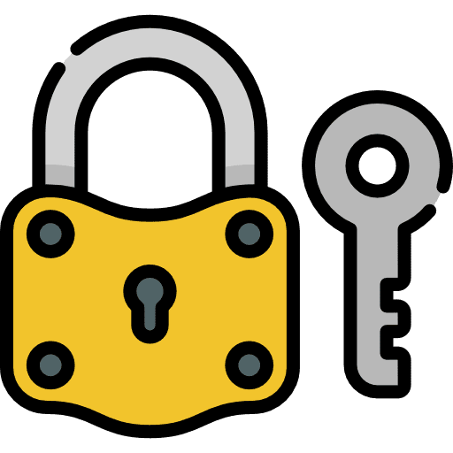 Padlock secure security padlock icon