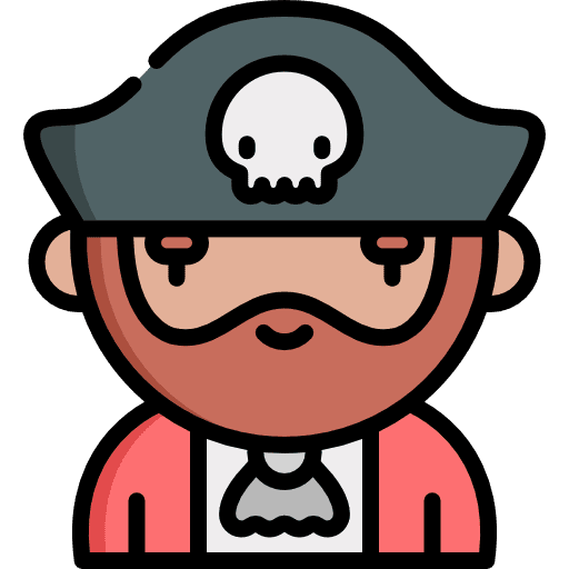 Pirate skull avatar halloween icon