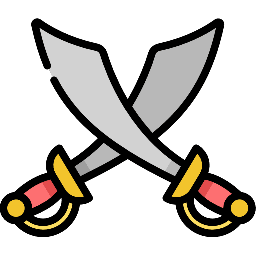 Sword war sports and competition miscellaneous icon