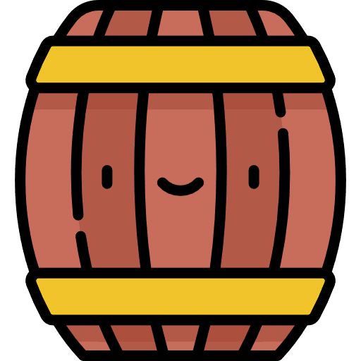 Barrel cask alcoholic drinks food and restaurant icon