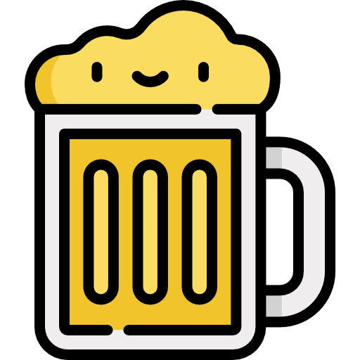 Beer pint drink food and restaurant icon