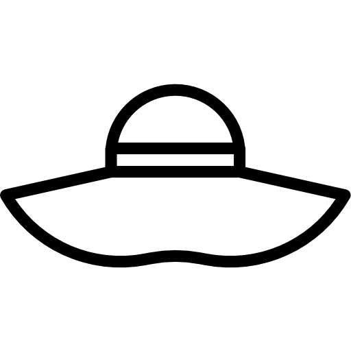 Sunhat accesory heat protection icon Sunhat accesory heat protection icon