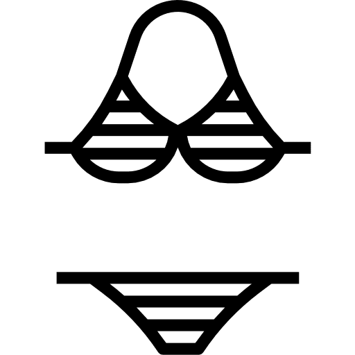 Bikini sea summer holidays icon Bikini sea summer holidays icon