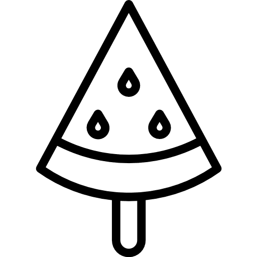 Watermelon sweet food and restaurant ice cream icon Watermelon sweet food and restaurant ice cream icon