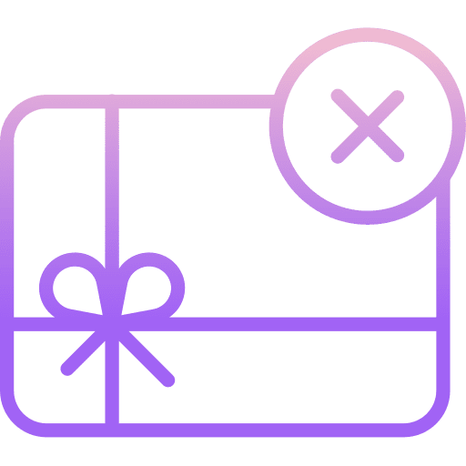 Gift card commerce and shopping commerce payment method icon