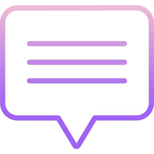 Message talk question speech bubble icon