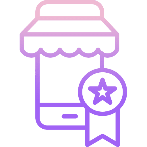 Mobile shopping smartphone phone shopping online icon