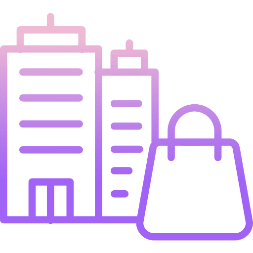 Shopping mall commerce and shopping shopping mall commerce icon