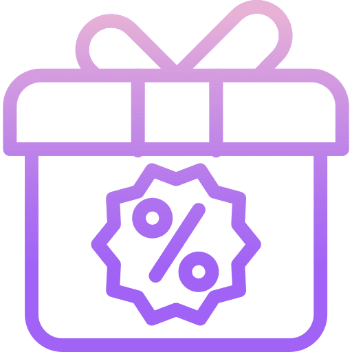 Discount commerce and shopping offer birthday and party icon