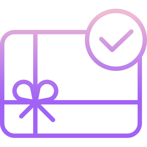 Gift card business and finance business gift card icon