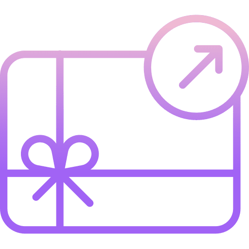 Gift card card business and finance gift card icon