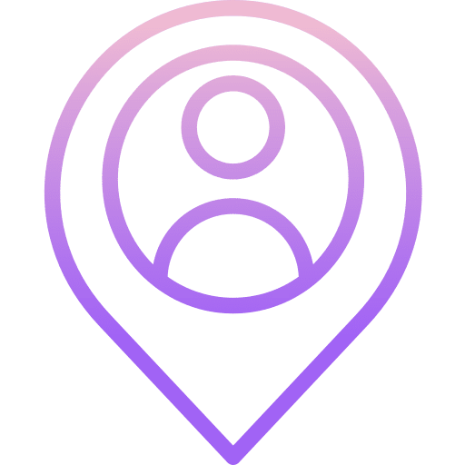 Location person placeholder map icon