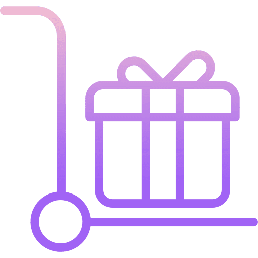 Trolley cart shipping and delivery commerce and shopping icon