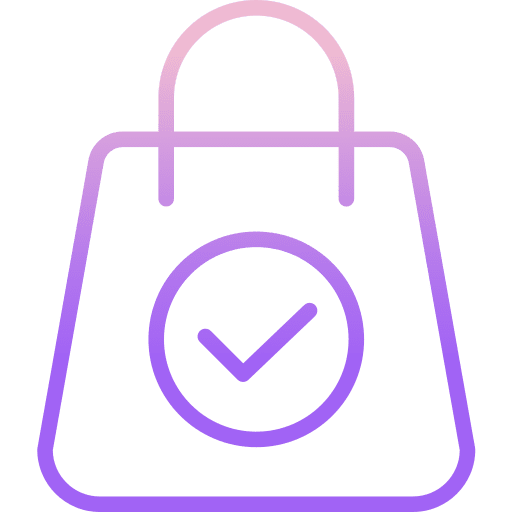 Shopping bag order commerce commerce and shopping icon