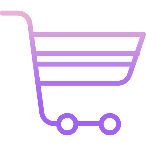 Trolley shopping online store market icon