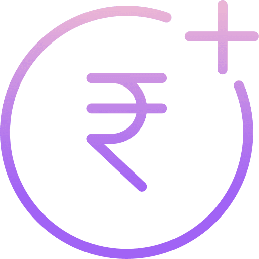 Rupee money business currency icon