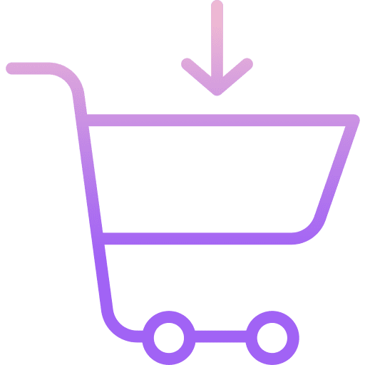 Shopping cart supermarket commerce cart icon