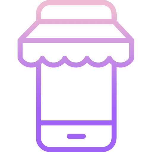 Shopping online phone mobile phone commerce and shopping icon