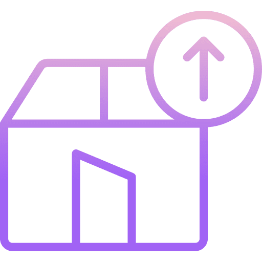 Unboxing unboxing release up arrow icon