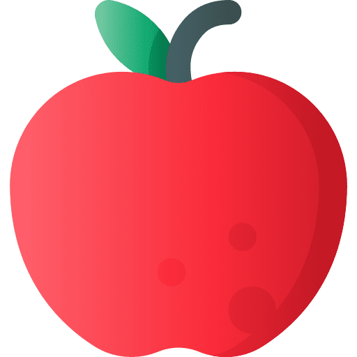 Apple healthy food organic apple icon