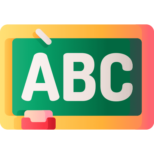 Blackboard abc learn education icon Blackboard abc learn education icon