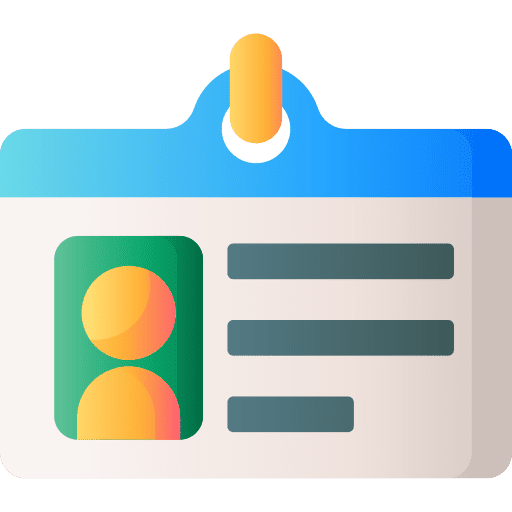 Identification card id identification icon Identification card id identification icon