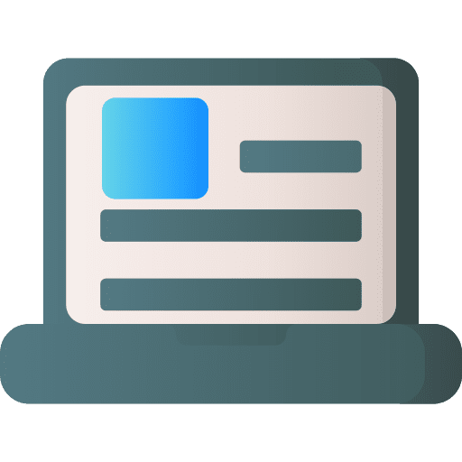 Laptop elearning study computer icon Laptop elearning study computer icon