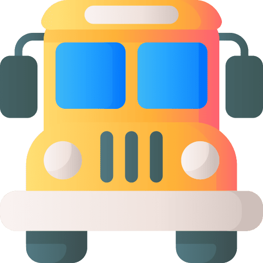 School bus transportation vehicle public transport icon School bus transportation vehicle public transport icon