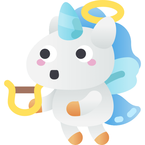 Angel unicorn angel smileys icon