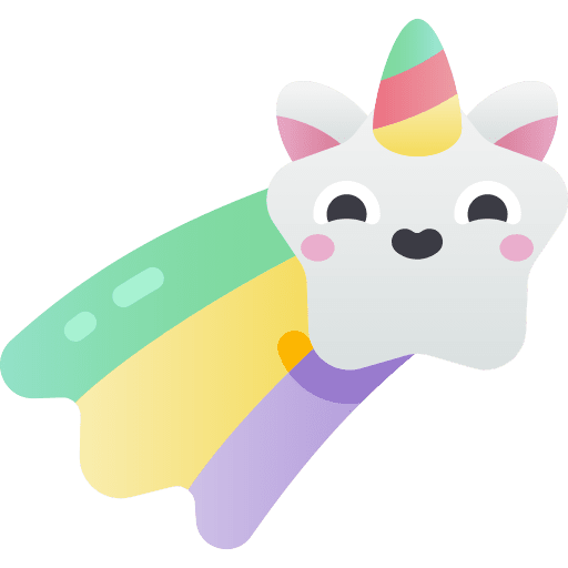 Shooting star fantasy universe fairy tale icon