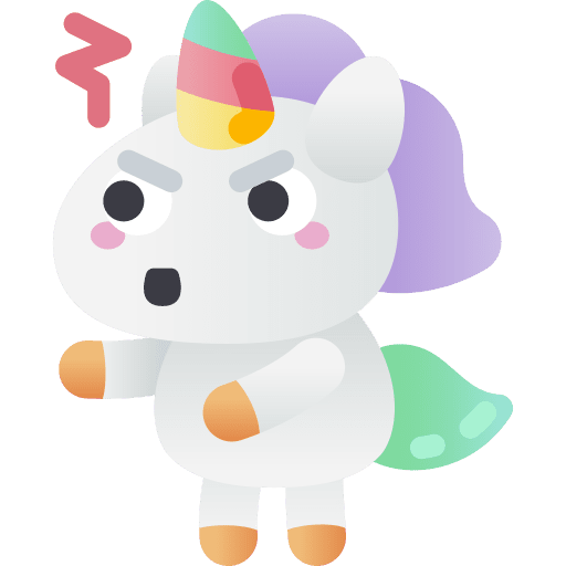 Angry unicorn legend folklore icon Angry unicorn legend folklore icon