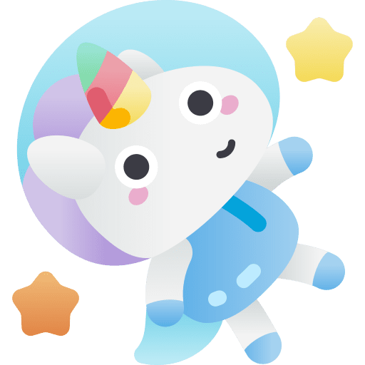 Astronaut unicorn fantasy legend icon Astronaut unicorn fantasy legend icon