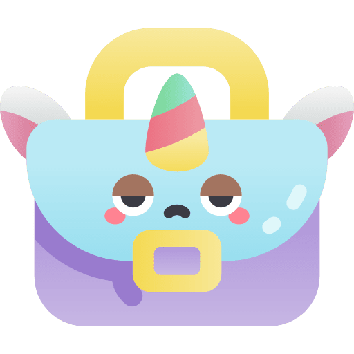 Job sad fairy tale unicorn icon Job sad fairy tale unicorn icon