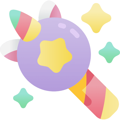 Magic wand smileys fantasy fairy tale icon Magic wand smileys fantasy fairy tale icon