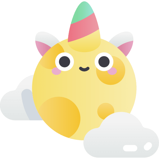 Moon smileys fantasy weather icon Moon smileys fantasy weather icon