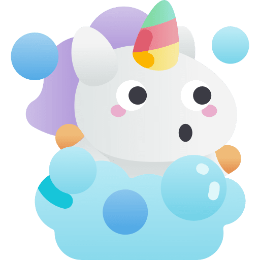 Shower smileys fairy tale unicorn icon Shower smileys fairy tale unicorn icon