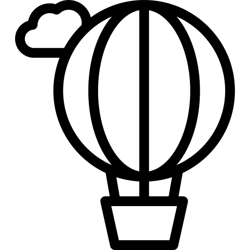 Hot air balloon hot air balloon trip flight icon