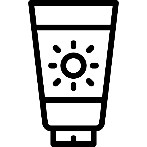 Sun block sun protection healthcare cosmetic icon