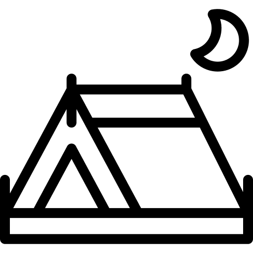 Tent adventure night outdoor icon Tent adventure night outdoor icon