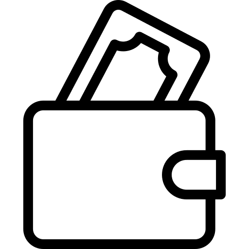 Wallet money wallet business and finance icon