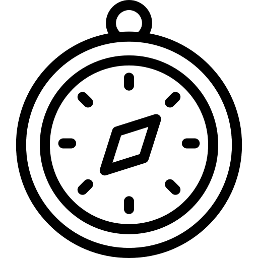 Compass orientation maps and location navigation icon Compass orientation maps and location navigation icon