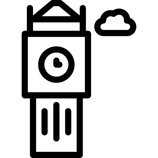 Big ben uk england tower clock icon Big ben uk england tower clock icon