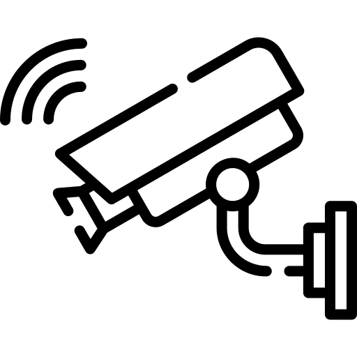 Cctv camera chamber video camera technology icon