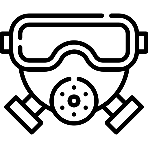 Gas mask gas mask asbestos safety icon